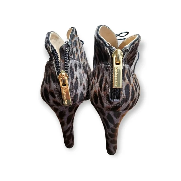 Louise Et Cie Vernonia Multi-Color Calf Hair Open Toe Heel Women Bootie … - Picture 3 of 5